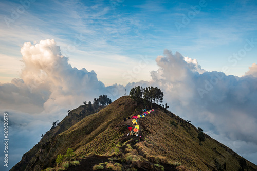View from Rinjani volcano. Lombok, Indonesia
