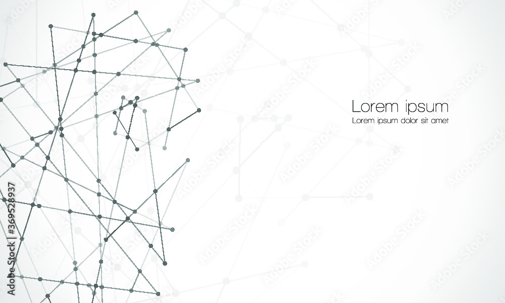 Abstract technology Network nodes, digital connection background with polygonal shapes on white Vector. science technology, data structure, connected points, web. Abstract technology Network nodes, digital connection background with polygonal shapes on white Vector. science technology, data structure, connected points, web.