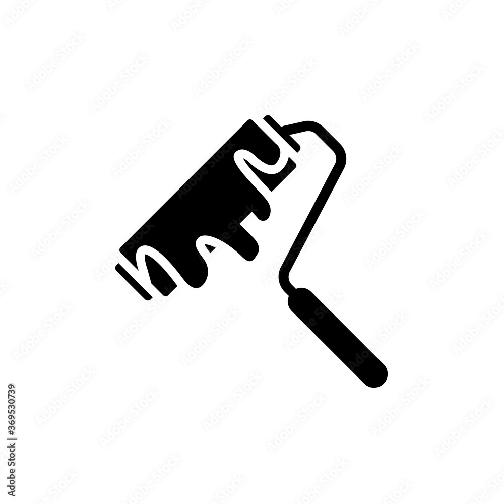 Obraz premium paint roller icon vector illustration design