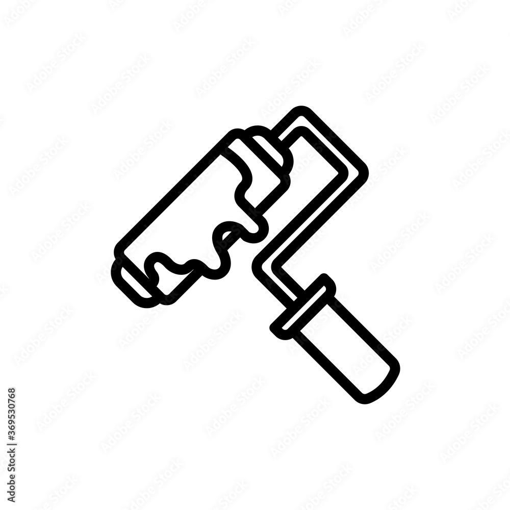 paint roller icon vector illustration design