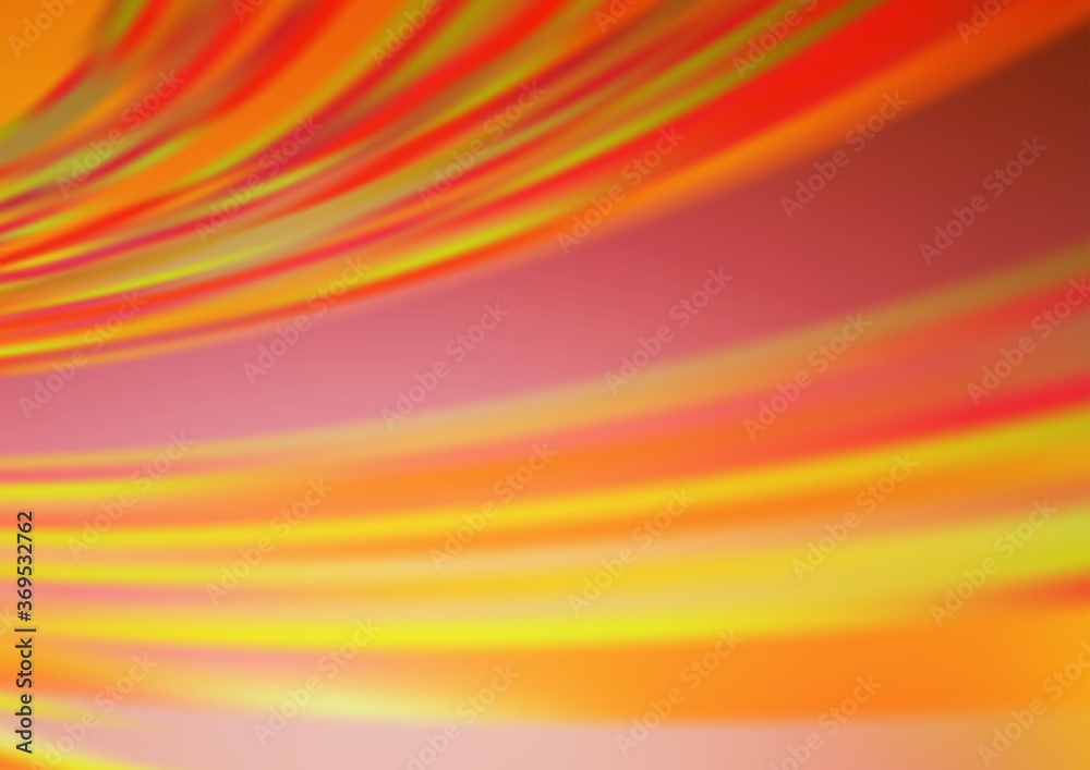 Light Orange vector blurred shine abstract background. An elegant bright illustration with gradient. The blurred design can be used for your web site.