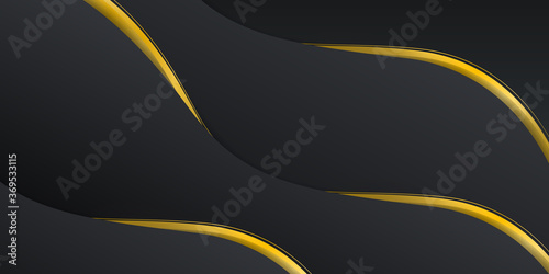Black and gold abstract background