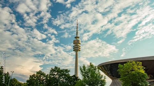 Wallpaper Mural Germany, Munich - Stadium of the Olympiapark in Munich, Germany Timelapse Torontodigital.ca
