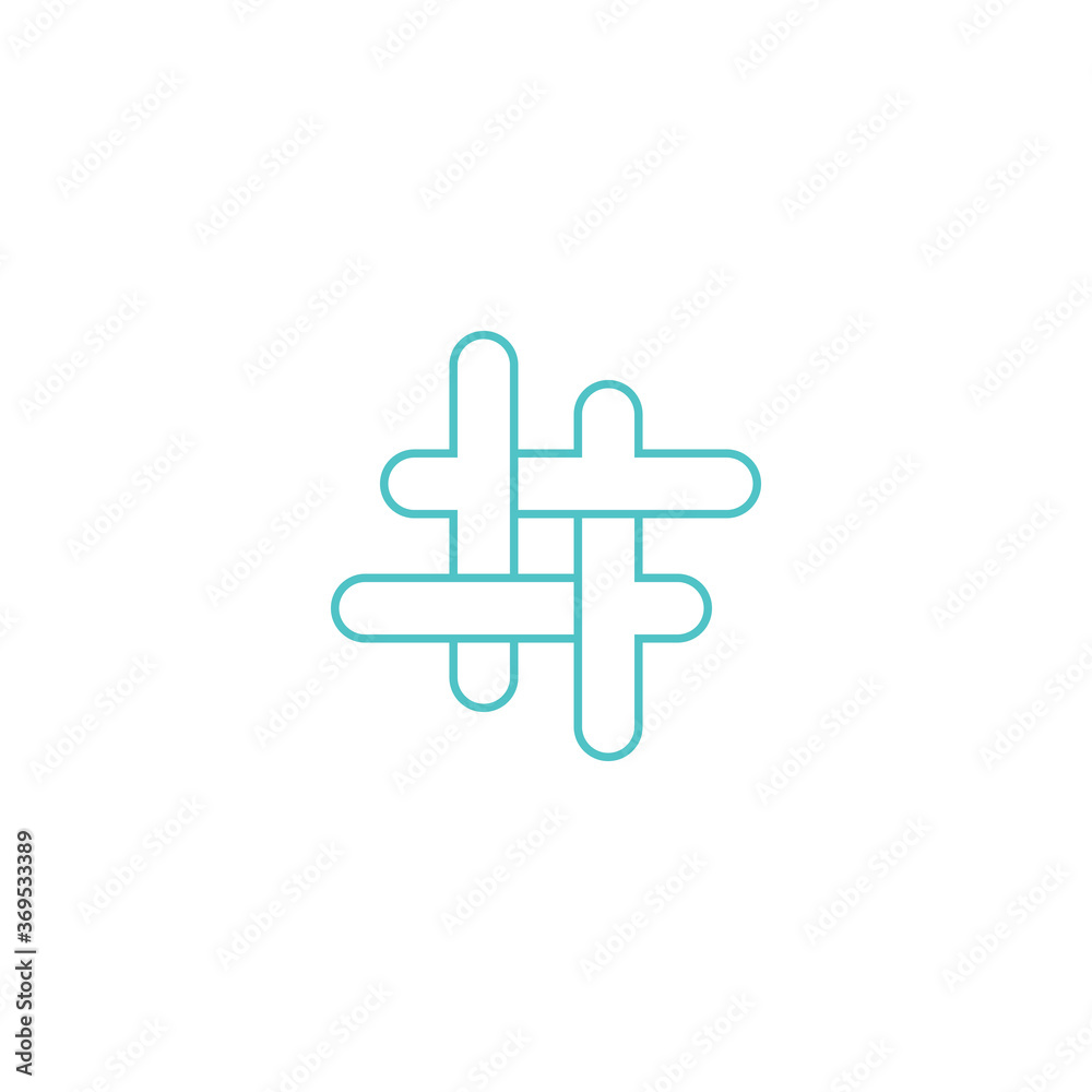Obraz premium Hashtag symbol creative design template