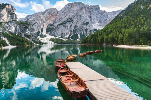 Lago Di Braies, Dolomites, Italy