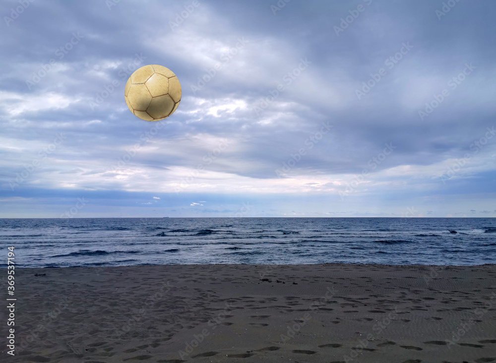 Paesaggio con pallone