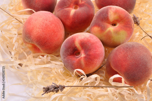 Ripe peach is a natural fruit for health