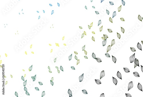 Light Blue, Yellow vector hand painted template.