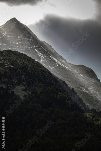 Montagna al tramonto