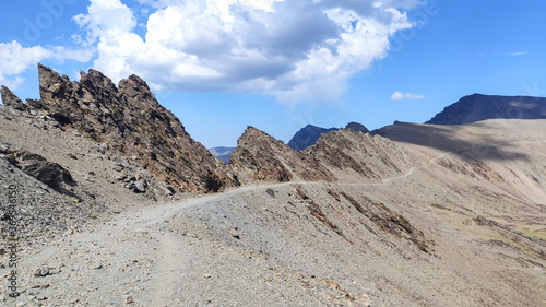 Hiking in Sierra Nevada in summer