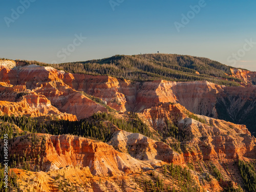 Beautiful landscape saw from North View Lookout of Cedar Breaks National Monument