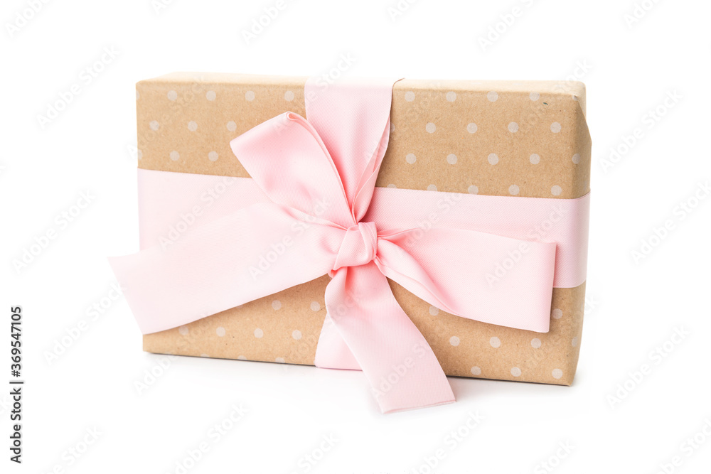 beautiful gift boxes made by hand isolated on white. holidays, birthday, new year beautiful gift boxes made by hand isolated on white. holidays, birthday, new year