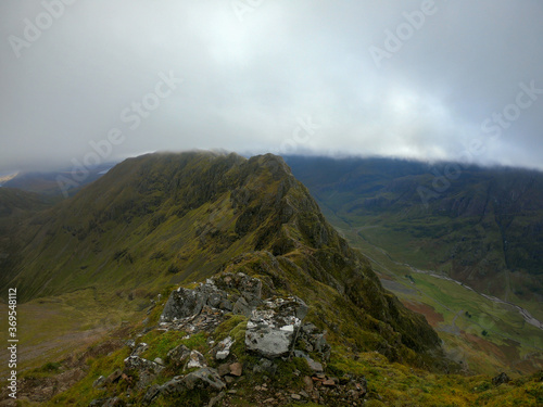 Aonach Eagach Ridge Into The Clouds photo