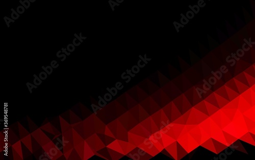 Light Red vector blurry triangle pattern. A vague abstract illustration with gradient. Brand new design for your business.
