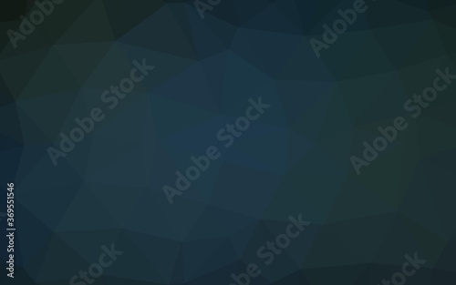 Dark BLUE vector polygonal background. Geometric illustration in Origami style with gradient. New texture for your design.