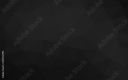 Dark Silver, Gray vector low poly layout. Colorful illustration in abstract style with gradient. Template for a cell phone background.