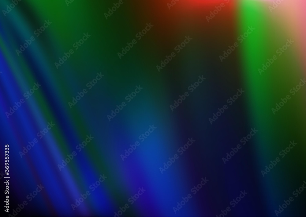 Dark Multicolor, Rainbow vector pattern with lava shapes. Blurred geometric sample with gradient bubbles.  A new texture for your  ad, booklets, leaflets.