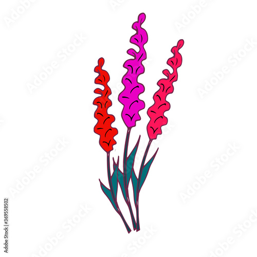 Beautiful, red, unusual flowers. Suitable for postcards, wallpaper, textiles, notebooks, stationery.