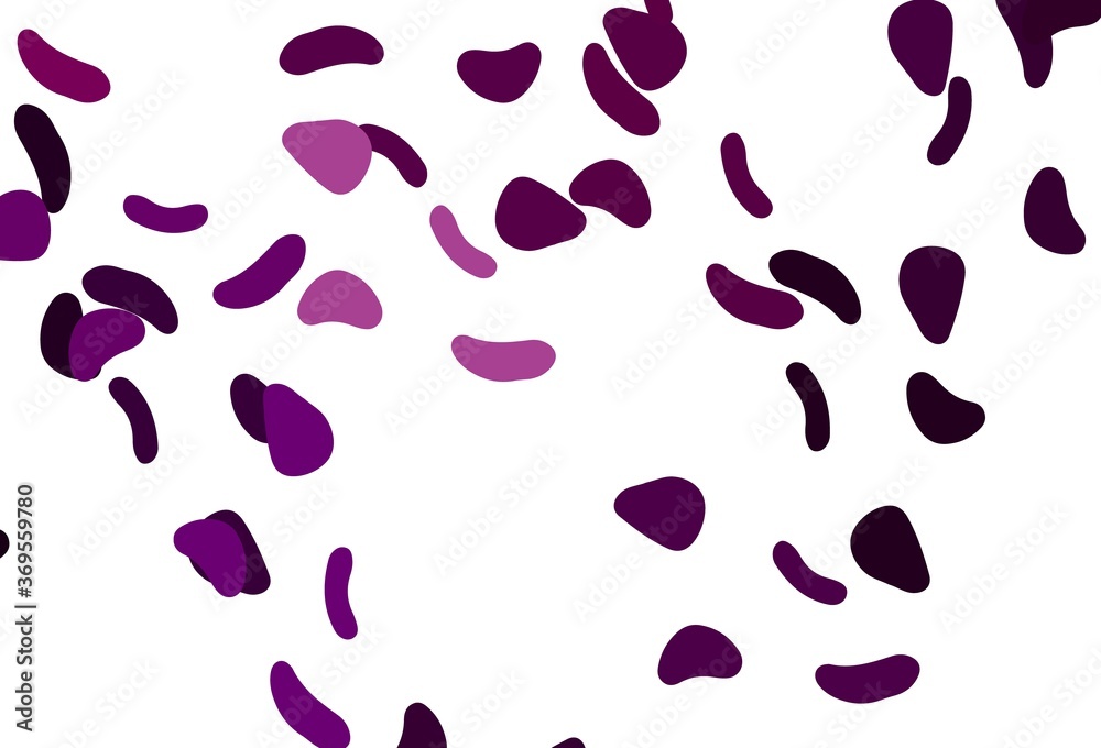 Light Purple vector pattern with chaotic shapes.