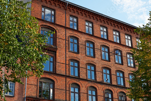 Denmark. Copenhagen. Houses and streets of Copenhagen. City autumn landscape. September 19, 2018