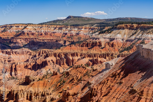 Beautiful landscape saw from Ramparts Trail of Cedar Breaks National Monument