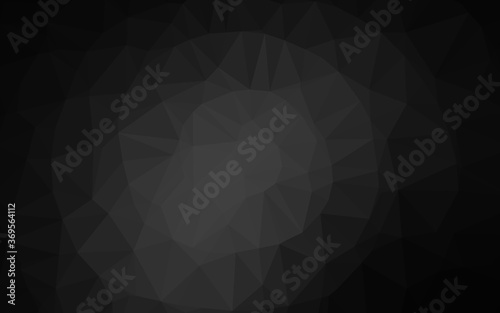 Dark Silver, Gray vector blurry triangle pattern. Geometric illustration in Origami style with gradient. New texture for your design.