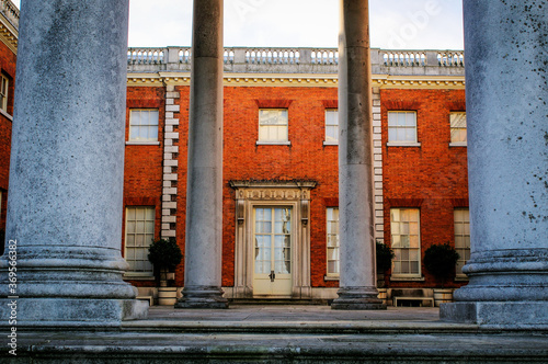 Osterley Park house, The transparent portico on the East Front, London photo