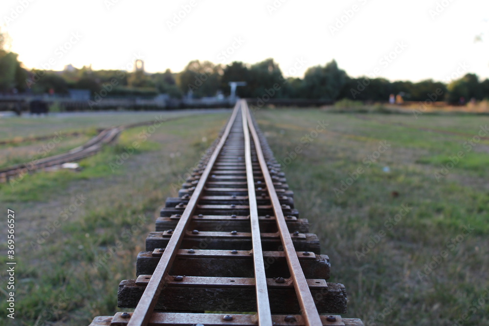Obraz premium Miniature Train Track