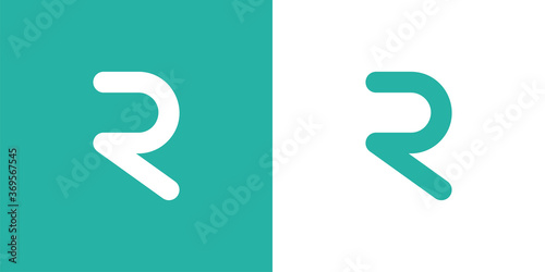 Letter R logo icon design template elements