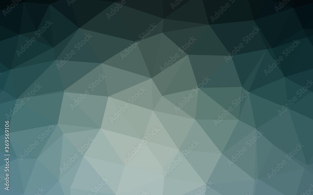 Light BLUE vector shining triangular background. A vague abstract illustration with gradient. Completely new design for your business.