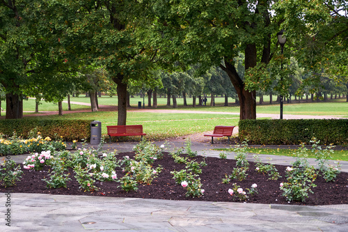 Norway. Oslo. Vigeland Sculpture Park. Part of a large Frogner park. September 18, 2018