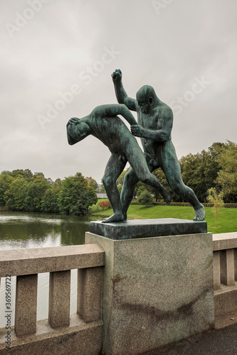 Norway. Oslo. Vigeland Sculpture Park. Part of a large Frogner park. September 18  2018
