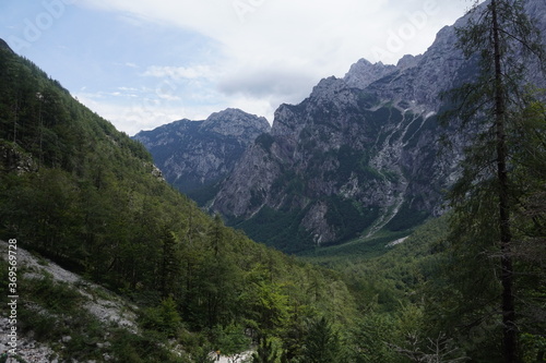 Hiking in logar valley, logarska dolina, Slowenia, july 2020.