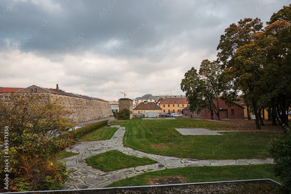 Obraz premium Norway. Oslo. The territory of the Akershus Fortress in Oslo. September 18, 2018