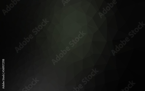 Dark Black vector shining triangular background. Creative illustration in halftone style with gradient. Polygonal design for your web site.