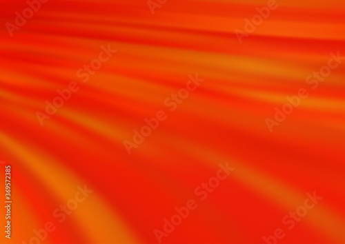 Light Orange vector background with curved circles. A vague circumflex abstract illustration with gradient. The template for cell phone backgrounds.
