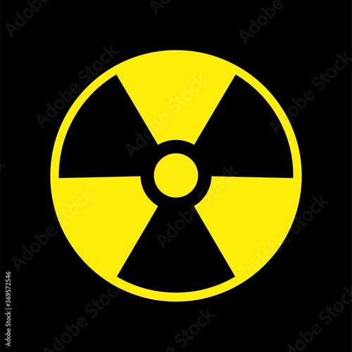 Radioactive Nuclear Danger Warning 
 Symbol