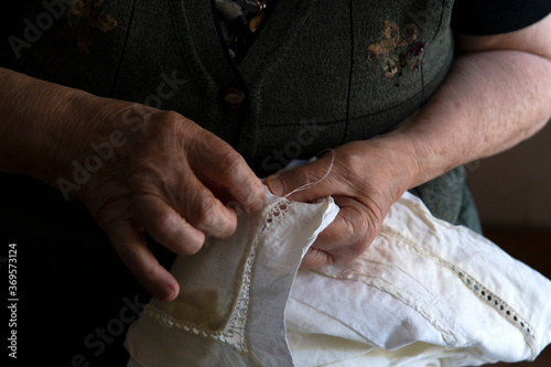 hands of a woman