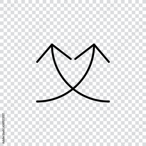 Two ways Parallel Arrows Se...