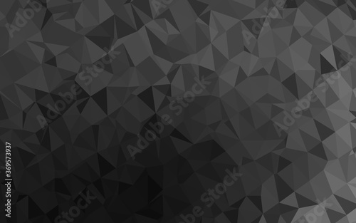 Dark Silver, Gray vector low poly cover. Colorful illustration in abstract style with gradient. Elegant pattern for a brand book.