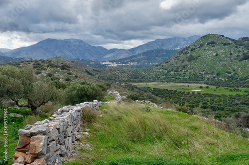 A view of the hills near Skinias (Crete, Greece)