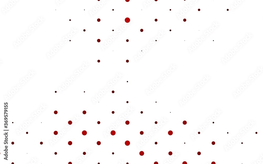 Light Red vector backdrop with dots. Modern abstract illustration with colorful water drops. Pattern for beautiful websites.