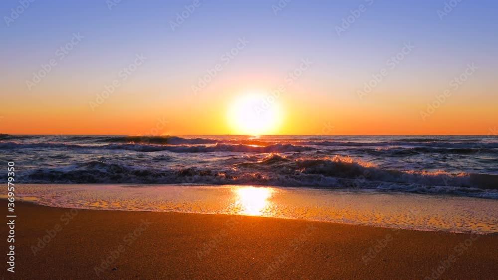 Beautiful sunrise over the sea Beautiful sunrise over the sea