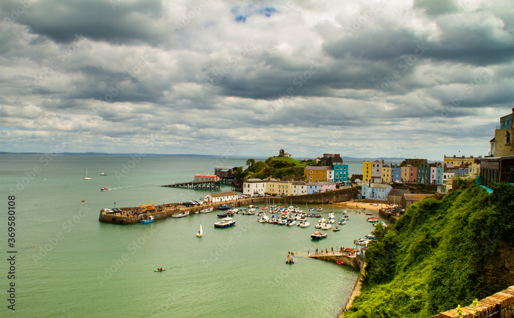 Tenby Harbour at high tide