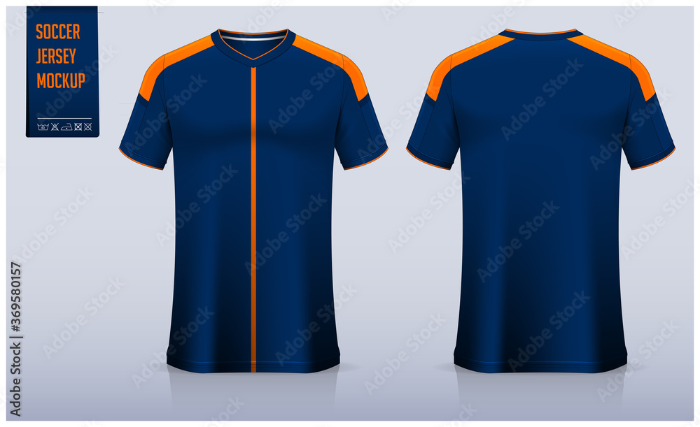 Soccer jersey or football kit mockup template design for football club ...