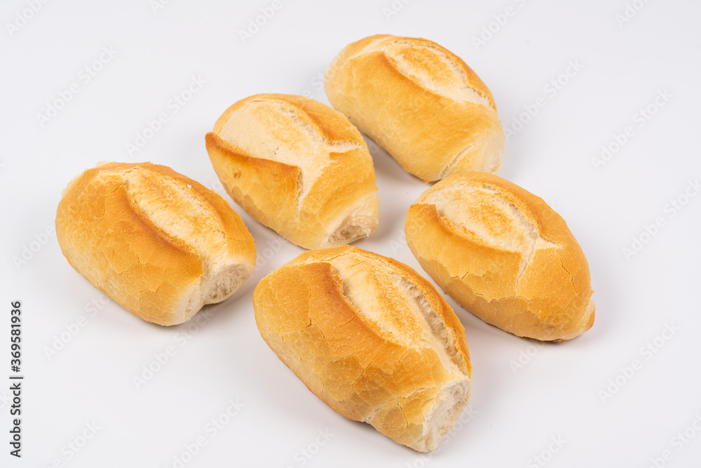 bread isolated on white background