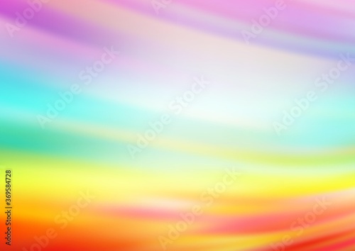 Light Multicolor, Rainbow vector blurred and colored background. Colorful illustration in abstract style with gradient. The background for your creative designs.
