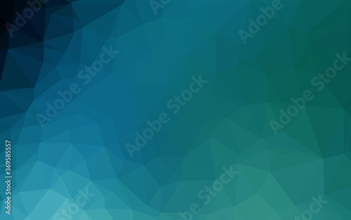 Light BLUE vector polygonal pattern. Triangular geometric sample with gradient. Polygonal design for your web site.