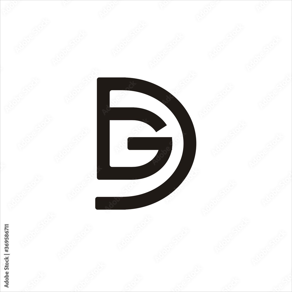 Initial letter d, dg, gdlogo template design Vector Initial letter d, dg, gdlogo template design Vector