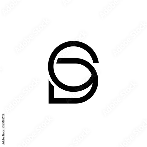 logo letter od , logo letter od combination , logo line letter od abstract 